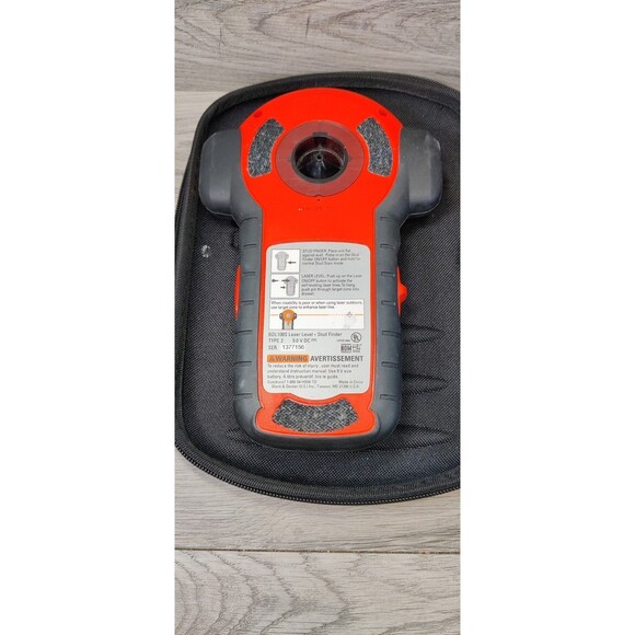 Black & Decker Bullseye Laser Level Stud Finder Case Accessories BDL100S Measure - Picture 4 of 6